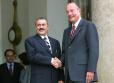 Le Président de la République salue M. Ali Abdallah Saleh, Président du Yemen à l'issue de leur entretien (perron)