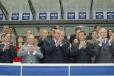 Le Président de la République assiste à la finale de la Coupe de France de football opposant le Paris Saint-Germain à Châteauroux (stade de France)