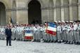 Cérémonie du 50e anniversaire de la fin des combats de Dien Bien Phu - arrivée du Président de la République (cour d'honneur des Invalides)