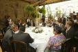 Déjeuner offert par le Président Oscar Berger en l'honneur du Président de la République (Casa Santo Domingo)