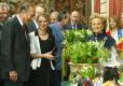 CÃ©rÃ©monie de remise du muguet au PrÃ©sident de la RÃ©publique et à Mme Jacques Chirac, par la SociÃ©tÃ© anonyme d'Ã©con ...
