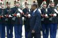 Arrivée de M. Joaquim Chissano, Président de la République du Mozambique (cour d'honneur)