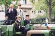 Cérémonies nationales du 8 mai à l'Arc de triomphe - arrivée du Président de la République. - 2