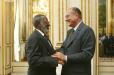 Le Président de la République, M.Jacques CHIRAC, et le président de la République de Namibie, M.Sam NUJOMA