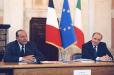 Sommet franco-italien - conférence de presse conjointe.