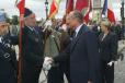 - 60Ã¨me anniversaire du dÃ©barquement en Normandie - cÃ©rÃ©monie franco-britannique / arrivÃ©e au cimetiÃ¨re de Sa MajestÃ© la R ...