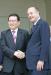 Le Président de la République accueille M. Li Changchun (perron)