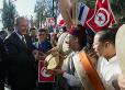 Visite d'Etat en Tunisie - accueil de la population de Tunis