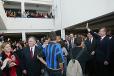 Visite d'Etat en Tunisie - arrivée du Président de la République au lycée Pierre-Mendes-France