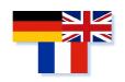 Drapeau Allemagne / France / Grande Bretagne