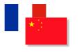 Drapeaux France / Chine