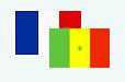 Drapeaux France/Sénégal