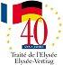 Logo du 40° anniversaire du Traité de l'Elysée