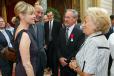 Réception donnée à l'issue de la remise des insignes de chevalier de la Légion d'Honneur à M. Steven Spielberg