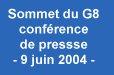 Sommet du G8 - conférence de presse