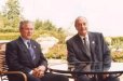 Photo 4 : 02.06.2003 - DÃ©clarations à la presse du PrÃ©sident de la RÃ©publique et de M. George Walker BUSH PrÃ©sident des Etats- ...