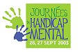 Logo : Journées handicap mental du 26 & 27 septembre 2003