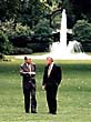 Photo : Rencontre entre Jacques Chirac et Bill Clinton