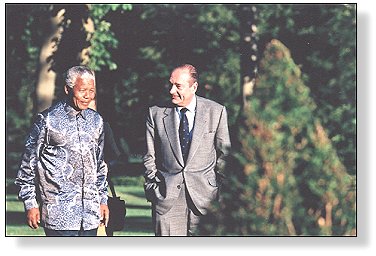 illustration : 13.07.1996 - Visite de Monsieur Nelson Mandela Président de la République d'Afrique du sud - 2