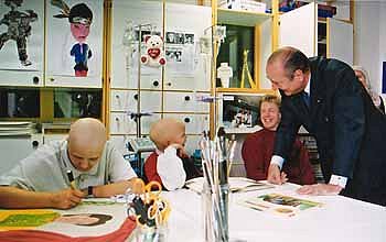 1. Februar 2001, Besuch beim Institut Gustave-Roussy 