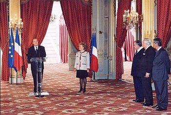 16. Mai 2002, Investiturzeremonie des Präsidenten der Republik.