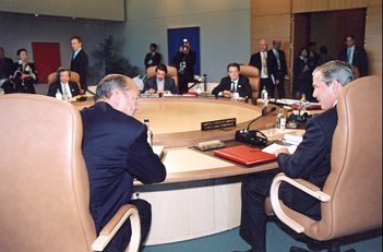 von 25. bis 27. June 2002, G7/G8 Gipfel in Kananaskis (Kanada).