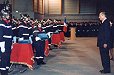 4. Dezember 2002 Huldigung an die freiwilligen Feuerwehrmänner von Loriol.