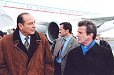 25. November 2000 Aufnahme des Staatspräsidenten von Herrn Bernard Kouchner in Kosovo