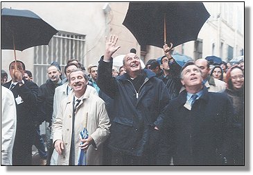 13. November 1999 - Besuch des Staatspräsidenten Jacques Chirac anläßlich der Eröffnung der achte Cité de la réussite in Marseille.