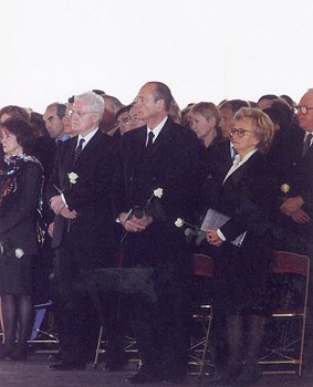 Homenaje a las víctimas de Nanterre