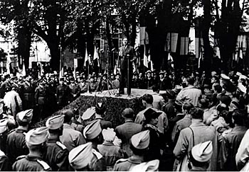 Photo 1 : Rede von Bayeux, 16. Juni 1946.