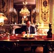 President Chirac in his study at the Elysée Palace