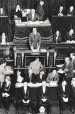 Jacques Chirac, Premier ministre, prononce son discours de politique générale à l'Assemblée nationale.