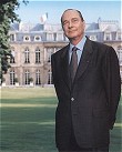 Jacques Chirac Präsident der Französischen Republik.