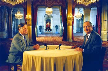 Entrevista televisada del Presidente Chirac, interrogado por Alain Duhamel