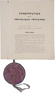 Illustration : Präambel der Verfassung vom 27. Oktober 1946 