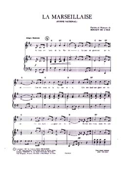 Partitura de la Marsellesa