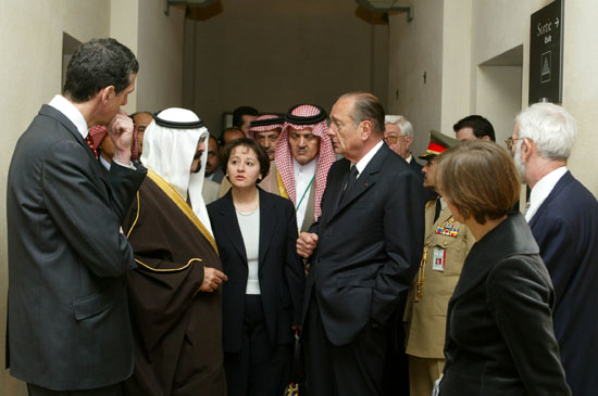 Visite officielle du prince héritier d'Arabie Saoudite.
