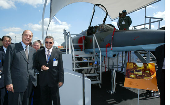 Inauguration du Salon du Bourget.