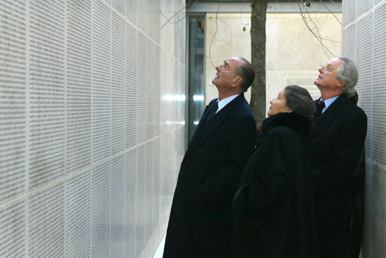 Inauguration du Mémorial de la Shoah