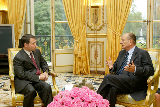 Entretien du Président de la République avec Sa Majesté Abdallah II, roi de Jordanie