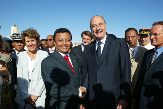 Photo de l'Acceuil du Président à Madagascar