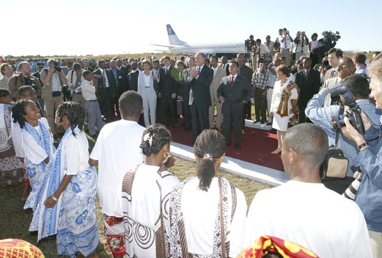 Photo de la visite officielle à Madagascar.