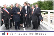 Inauguration du pont de Fessenheim.