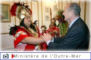 Réception au ministère de l'Outre-Mer.