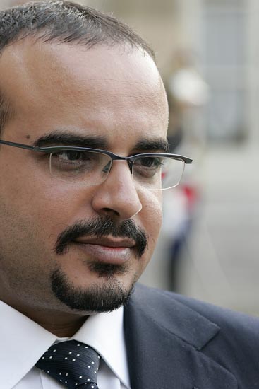 Entretien avec le prince héritier du Barheïn.