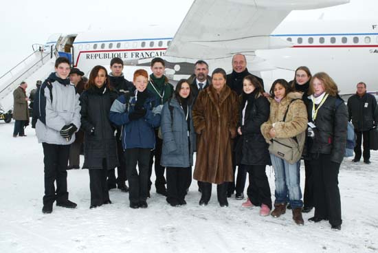 Accueil à l'aéroport de Cracovie-Balice