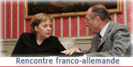 Conférence de presse conjointe à l'issue de la rencontre franco-allemande.