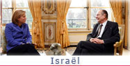 entretien avec la ministre des Affaires étrangères d'Israël. 