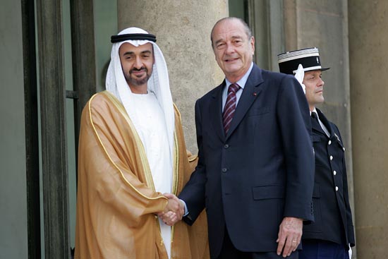 Entretien avec le prince héritier d'Abou Dhabi.